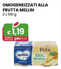 Mellin - Omogeneizzati Alla Frutta 2 X 100 G Mellin - Omogeneizzati Alla Frutta 2 X 100 G