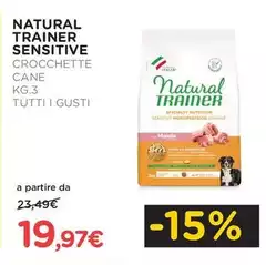 Natural Trainer -  Sensitive Crocchette Cane Kg.3 Tutti I Gusti
