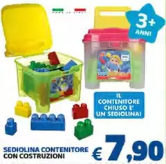 Sediolina Contenitore Con Costruzioni