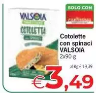 Valsoia - Cotolette Con Spinaci Valsoia - Cotolette Con Spinaci