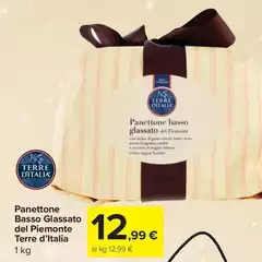 Terre d'Italia - Panettone Basso Glassato Del Piemonte Terre d'Italia - Panettone Basso Glassato Del Piemonte