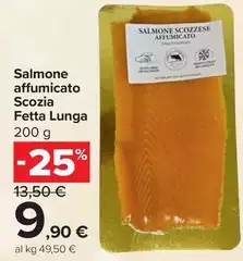 Salmone Affumicato Scozia Fetta Lunga Salmone Affumicato Scozia Fetta Lunga