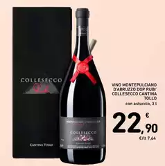 Cantina tollo - Vino Montepulciano D'Abruzzo DOP Rubi' Collesecco
