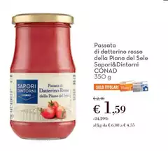 Sapori - Passata Di Datterino Rosso Della Piana Del Sele &Dintorni Sapori - Passata Di Datterino Rosso Della Piana Del Sele &Dintorni