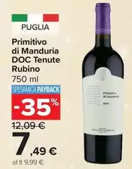 Tenute Rubino - Primitivo Di Manduria DOC Tenute Rubino - Primitivo Di Manduria DOC
