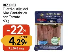 Rizzoli - Filetti Di Alici Del Mar Cantabrico Con Tartufo Rizzoli - Filetti Di Alici Del Mar Cantabrico Con Tartufo