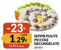 Seppie Pulite Piccole Decongelate Seppie Pulite Piccole Decongelate