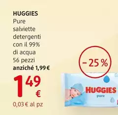 Huggies - Pure Salviette Detergenti Con Il 99% Di Acqua 56 Pezzi Huggies - Pure Salviette Detergenti Con Il 99% Di Acqua 56 Pezzi