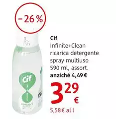 Cif - Infinite+Clean Ricarica Per Detergente Spray 280 Ml, Assort. Cif - Infinite+Clean Ricarica Per Detergente Spray 280 Ml, Assort.