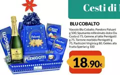 Palmolive - Vassoio Blu Cobalto, Pandoro Paluani