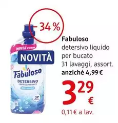 Fabuloso - Detersivo Liquido Per Bucato 31 Lavaggi Assort. Fabuloso - Detersivo Liquido Per Bucato 31 Lavaggi Assort.