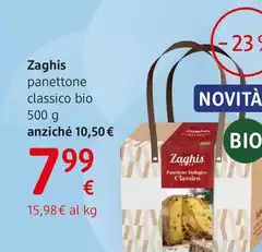 Zaghis - Panettone Classico 500 G Zaghis - Panettone Classico 500 G