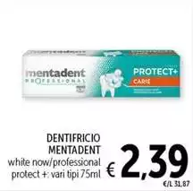 Mentadent - Dentifricio