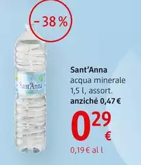 Sant'Anna - Acqua Minerale Naturale 1,5 L Sant'Anna - Acqua Minerale Naturale 1,5 L