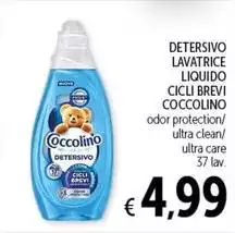 Coccolino - Detersivo Lavatrice Liquido Cicili Brevi