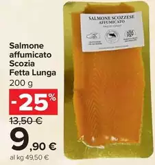 Salmone Affumicato Scozia Fetta Lunga Salmone Affumicato Scozia Fetta Lunga