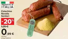 Novella Sentieri - Cotechino Novella Sentieri - Cotechino