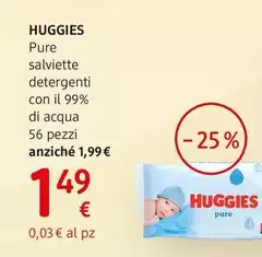 Huggies - Pure Salviette Detergenti Con Il 99% Di Acqua 56 Pezzi Huggies - Pure Salviette Detergenti Con Il 99% Di Acqua 56 Pezzi