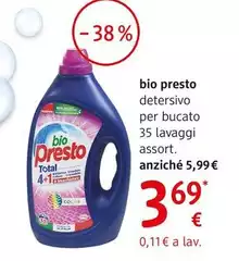 Bio Presto - Detersivo Per Bucato 35 Lavaggi, Assort. Bio Presto - Detersivo Per Bucato 35 Lavaggi, Assort.