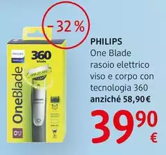 Philips - One Blade Rasoio Elettrico Viso E Corpo Con Tecnologia 360