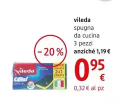 Vileda - Spugna Da Cucina 3 Pezzi