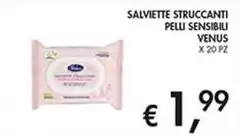 Venus - Salviette Struccanti Pelu Sensibili Venus - Salviette Struccanti Pelu Sensibili