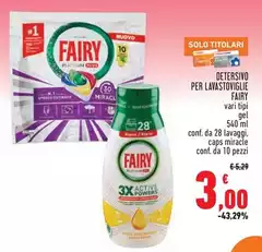 Fairy - Detersivo Per Lavastoviglie Fairy - Detersivo Per Lavastoviglie