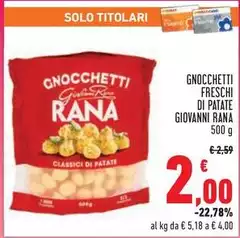 Solo - Gnocchetti Freschi Di Patate Solo - Gnocchetti Freschi Di Patate