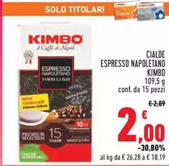 Kimbo - Cialde Espresso Napoletano Kimbo - Cialde Espresso Napoletano