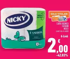 Nicky - Carta Igienica Fashion Nicky - Carta Igienica Fashion