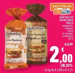 Barilla - Gran Bauletto Mulino Bianco Barilla - Gran Bauletto Mulino Bianco