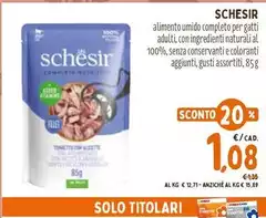 Schesir - Alimento Umido Completo Per Gatti Schesir - Alimento Umido Completo Per Gatti