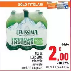 Levissima - Acqua Levissima - Acqua
