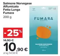 Fumara - Salmone Norvegese Affumicato Fetta Lunga Fumara - Salmone Norvegese Affumicato Fetta Lunga