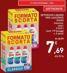Dixan - Detersivo Liquido Per Lavatrice Dixan - Detersivo Liquido Per Lavatrice