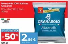 Granarolo - Mozzarella 100% Italiana Granarolo - Mozzarella 100% Italiana