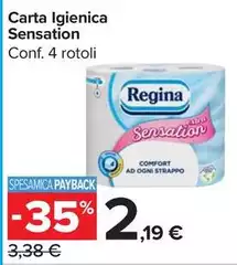 Regina - Carta Igienica Sensation Regina - Carta Igienica Sensation