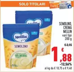 Mellin - Semolino, Crema Mellin - Semolino, Crema