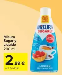 Misura - Sugarly Liquido Misura - Sugarly Liquido
