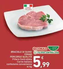 Conad - Braciole Di Suino Percorso Qualità Conad - Braciole Di Suino Percorso Qualità
