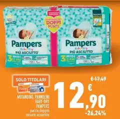 Pampers - Mutandino, Pannolini Baby-Dry Pampers - Mutandino, Pannolini Baby-Dry