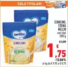 Mellin - Semolino, Crema Mellin - Semolino, Crema