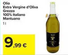 Carrefour - Olio Extra Vergine D'Oliva Grezzo 100% Italiano Mantuano Carrefour - Olio Extra Vergine D'Oliva Grezzo 100% Italiano Mantuano