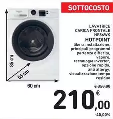Hotpoint - Lavatrice Carica Frontale NF86WK Hotpoint - Lavatrice Carica Frontale NF86WK