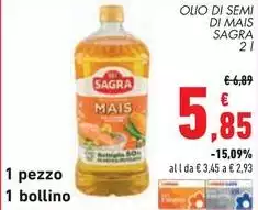 Sagra - Olio Di Semi Di Mais Sagra - Olio Di Semi Di Mais