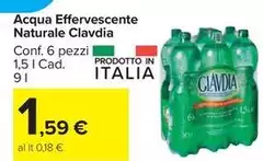 Clavdia - Acqua Effervescente Naturale Clavdia - Acqua Effervescente Naturale