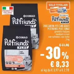 Conad - Croccantini Per Cani Adulti Petfriends Plus Conad - Croccantini Per Cani Adulti Petfriends Plus