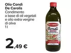 De carlo - Olio Condimento A Base Di Oli Vegetali E Olio Extra Vergine Di Oliva De carlo - Olio Condimento A Base Di Oli Vegetali E Olio Extra Vergine Di Oliva