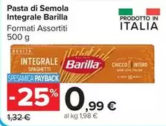 Barilla - Pasta Di Semola Integrale Barilla - Pasta Di Semola Integrale