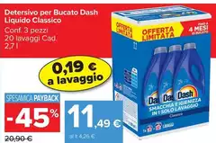 Dash - Detersivo Per Bucato Liquido Classico Dash - Detersivo Per Bucato Liquido Classico